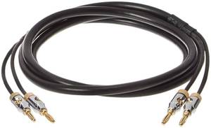 lot 2262 image: Amazon Basics Banana Plug 16AWG Speaker Cable Wire, CL2 Rated for in-Wall Use, Gold-Plated Banana-Tip Plugs (4mm), Oxygen-Free Copper, 6 Foot, Black