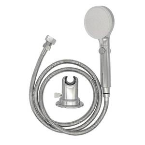 lot 3077 image: RV Outdoor Shower Head Kit with Garden Hose Fitting and Suction Cup - RV Outside Shower - Easily Installed and Removed On Outside of Camper(RV Shower Head Kit with onoff switch, chrome)