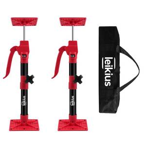 lot 3083 image: 2PK Steel Cabinet Jacks for Installing Cabinets,Adjustable 3rd Hand Quick Support Rod,Telescopic Support Pole,12.4-23.6 Third Hand Tools Support Pole,132LB Load Cabinet Installation Jacks