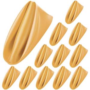 lot 4358 image: ANECO 12 Pieces Satin Napkins Soft Dinner Napkins Square Table Napkins 17 x 17 Inches for Restaurant Weddings Party Dinner Decoration (Gold)