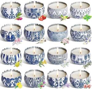 lot 4361 image: YOROXRG Scented Candles Gifts Set 16 Pack Soy Wax Travel Tin Jar Candles for Home 2.5 OZ for Mom for Christmas, Birthday, Thanksgiving, Mothers Day
