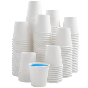 lot 5280 image: Clawsoff 300 Count 3 oz Bathroom Cups, Disposable Mouthwash Cup, Small White Paper Cups, 3 Ounce Mini Espresso Cups, Ideal for Bathroom, Travel, Picnic