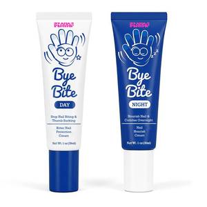 lot 6160 image: ByeBite Day & Night Nail Care Set - Bitter Nail Cream & Nourishing Nail Cream Set, Plant-Based