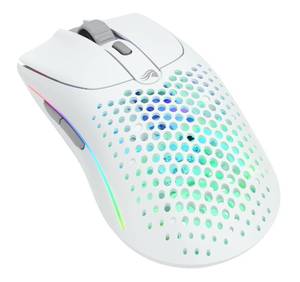 lot 6221 image: Glorious Gaming Model O 2 Wireless Gaming Mouse - Hybrid 2.4GHz & Bluetooth Wireless, 68g Superlight, Long Battery Life, 26k BAMF 2.0 Sensor, RGB, Ambidextrous, 6 Buttons, PTFE Feet - White