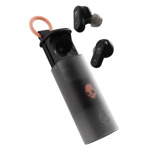 lot 6246 image: Skullcandy Dime Evo Wireless Earbuds with Clip-Anywhere Case - True Black