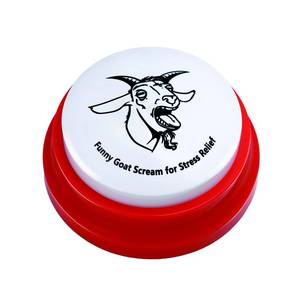 lot 6280 image: Freetoes Screaming Goat Sound Button,Screaming Goat Desk Toy Talking Button,Funny Gag Gifts for Men Women,Weird Things Office Pranks Stuff for Adults,Prank Noise Maker,White Elephant Gifts for Adults