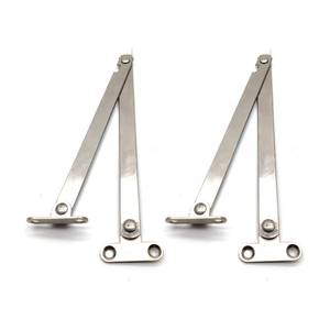 lot 6293 image: Lid Hinge Support,Pack of 2Pcs,Susenya Lid Support Hinge Stay 10x0.39(LxW) Cabinet Hinges Left and Right Iron Silver