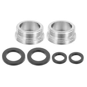 lot 6297 image: uxcell 2Pcs Faucet Aerator Adapter, M24 Male to M22 Male with Washer, 10mm Length