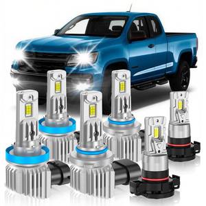 lot 6301 image: GQWISCL Hi-Lo Fog Light Bulbs Combo Fit for Chevy Colorado 2013-2022
