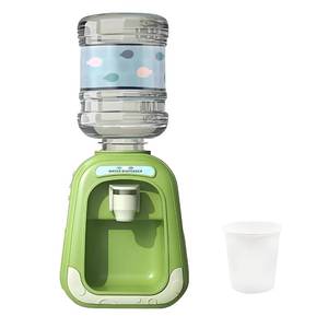 lot 8227 image: 190ml Mini Water Dispenser with Cup �� 16 Scale Green Simulated Drink Dispenser, OnOff Switch Design, Ideal for Office or Living Room D�cor, for Miniature Enthusiasts��3.44x7.48 inch����B��
