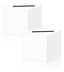 lot 8250 image: SietDESEO 2 Pcs White Card Box Diy Gift Card Box Holder for Wedding Reception Baby Shower Bridal Shower Birthday Party Supplies