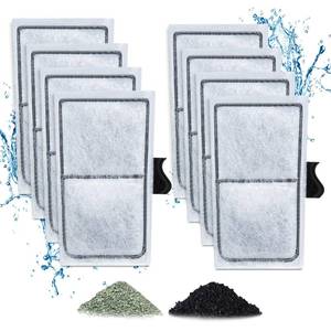 lot 8260 image: Zuqqony 8 Pack Filter Cartridges for Filter, Replacement Filter Cartridges for Top Fin EF-S Element and BF5 BETTAFLO