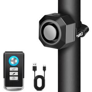 lot 8264 image: Cruxer Bike Alarm USB Rechargeable with Mount, Electric Bike Alarm with Remote,Wireless Motion Sensor Bicycle Security Anti Theft System,Waterproof Vibration Alarm for Motorcycle Scooter (1 Pack)