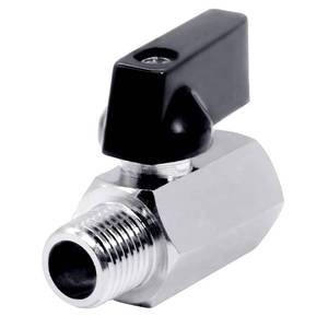 lot 8271 image: Beduan 14 Brass Mini Ball Valve NPT Female x Male Shut-Off Valve