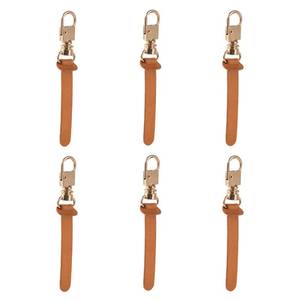 lot 10318 image: Deoward Zipper Pull Replacement Leather Handle Repair Zipper Tab (6 PCS)