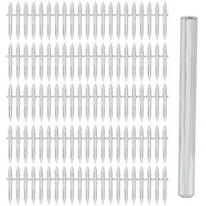 lot 10328 image: Litoexpe 100 Pcs Double-Head Skirting Thread Seamless Nail, Skirting Line Nail Without Marks, Invisible Security Screws Equipped with 1 Pcs Nail Specific Sleeve Tool