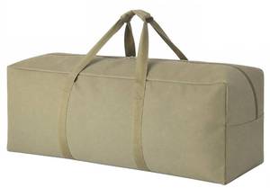 lot 10355 image: DoYiKe Canvas Travel Duffle Bag Heavy Duty, Sports Duffel Military Camping Tent Storage 60L Armygreen