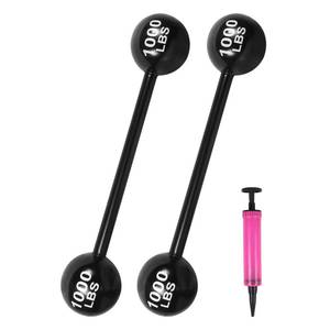 lot 10410 image: 2 PCS Giant Inflatable Dumbbell Barbell,Funny Carnival Circus BirthdayHalloween Party Decorations Fake Weights Cosplay Props Party Supplies,Blow Up Strongman Costume Photo Booth Props Accessory