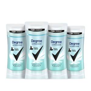 lot 11397 image: Degree Womens BlackWhite 4 Count Antiperspirant Balm 2.6 oz - Protects from Deodorant Stains, Fresh Scent, 48H Non-Stop Protection