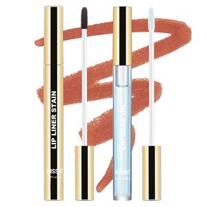 lot 12181 image: KISSIO Peel Off Lip Stain & Nourishing Lip Oil Set - Transfer Proof, All-Day Wear Tint with Hydrating Care - Complete Lip Kit for a Natural Matte to Glossy Finish,02 Gray pink