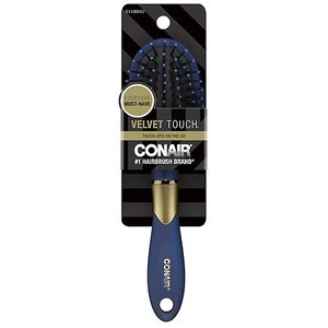 lot 12218 image: Conair Totally Smooth Detangle Ball-tipped Bristle Cushion Hair Brush - Mini