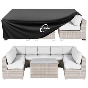 lot 13108 image: Kipiea Patio Furniture Covers Waterproof Winter, Heavy-Duty Outdoor Furniture Set Covers for Table Chairs, Anti-UV, No Tears or Fading (136 L x 74 W x 28 H)