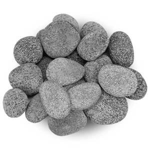 lot 14128 image: Stanbroil Tumbled Lava Rock Pebbles for Indoor or Outdoor Gas Fire Pits and Fireplaces - 10 pounds (2-3)