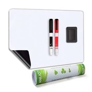 lot 14141 image: ANLIOTE Magnetic Dry Erase Board Fridge Whiteboard Sheet 20x13
