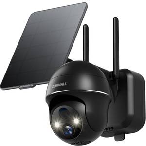 lot 14157 image: ZUMIMALL Solar Security Cameras Wireless Outdoor, 360° View Outdoor Camera Wireless Solar Powered,2.4G WiFi��2K3MP Color Night Vision,2-Way Talk, PIR Motion Alert, Cloud Storage, Work with Alexa