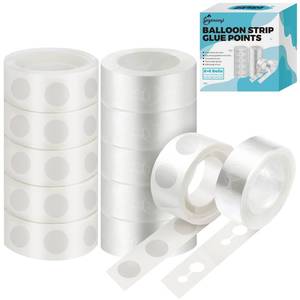 lot 14206 image: gegemaoyi Balloon Arch Kit - 98.4ft DIY Balloon Garland Strip with 600Pcs Clear Glue Point Dots, Removable Adhesive Tape for Balloon Arch Decorations, Wedding & Craft Decor