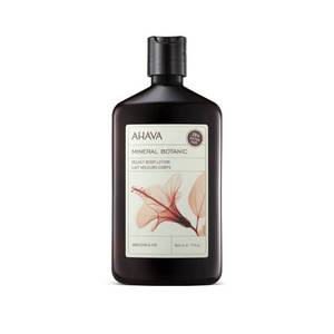 lot 14210 image: AHAVA Mineral Botanic Velvet Cream Body Lotion, Hibiscus & Fig - Washes Away Dirt and Impurities, Relaxes, Enriched with Exfoliating Hibiscus, Malic & Citric Acid, Fig & Exclusive Osmoter, 17 Fl.Oz