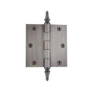 lot 14217 image: Nostalgic Warehouse Steeple Tip Residential Door Hinge with Square Corners