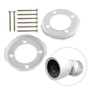 lot 20417 image: Ciuouient 2Pcs Wall Mounting Plates w Screws,Grey Plastic,Easy to Install
