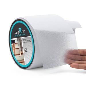 lot 20425 image: LifeGrip Anti Slip Transparent Anti Slip Tape, 4 inch by 30 feet, Non-Slip Traction Grip Tape to Tubs, Boats, Stairs, Clear, Soft, Comfortable for Bare feet (4 X 30)
