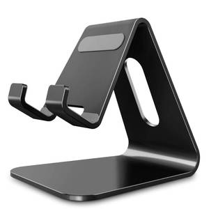 lot 20465 image: CreaDream Cell Phone Stand, Cradle, Holder, Aluminum Desktop Stand Compatible with Switch, All Smart Phone, iPhone 11 Pro Xs Max Xr X Se 8 7 6 6s Plus SE 5 5s-Black