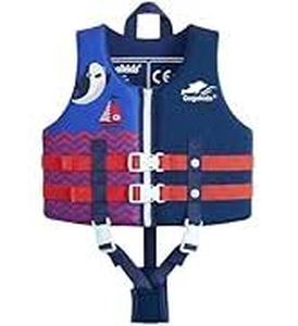 lot 3085 image: Gogokids L (18-23kg) Child Life Jacket Vest with RedBlue Chevron Pattern
