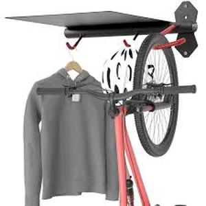lot 11364 image: Pro Bike Tool Bike Wall Hanger With Shelf