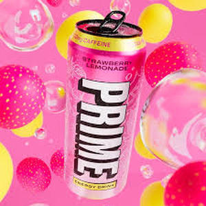 lot 11369 image: Prime Energy Drink Strawberry Lemonade 12-Pack 16 fl oz Cans