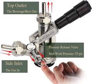 lot 20409 image: Jansamn D Style Keg Coupler Stainless Steel Probe