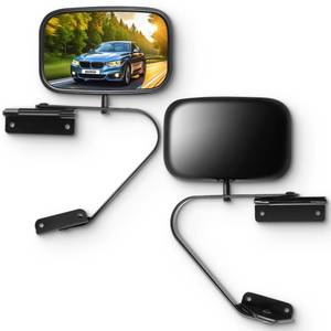 lot 1956 image: SCITOO Side View Mirrors fit for 1980-1996 For Ford For F-150 For F-250 For F-350 F450 Ranger Bronco Explorer Truck Pickup Towing Mirrors Manual Fold adjustment Pair Mirror FO1321106-D42