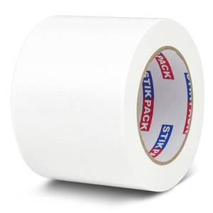 lot 2306 image: STIKPACK Wide Duct Tape 4 inch, Industrial Grade White Duct Tape 4 inches x 30 Yards (90 ft), 9 Mil Heavy-Duty, Waterproof, UV Resistant for Crafts & Home Improvement