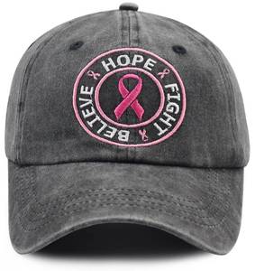 lot 2311 image: Womens Breast Cancer Awareness Accessories, Pink Ribbon Baseball Cap