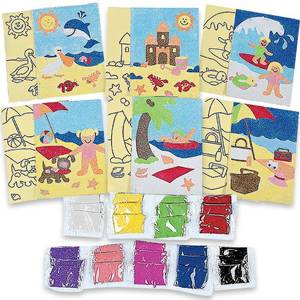 lot 2426 image: Fun Express A Day at The Beach Sand Art - Crafts for Kids and Fun Home Activities - VBS 2026 Vacation Bible School SuppliesDecor