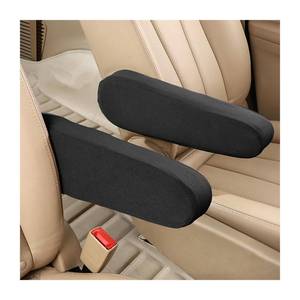 lot 2427 image: AUCELI 2 Pcs Car Front Seat Armrest Covers, Cloth Fabric Armrest Protectors, Direct Replacement Center Console Lid Armrest Cover Skin, Universal Accessories for Car, SUV, Truck and Van
