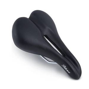 lot 2483 image: Bikeroo Narrow Nose Road Bike Saddle - Chafe Rub Reduction for Comfort, Flexibility for Street Riding Commuting Stationary Bicycle Exercise - 7 W x 10 L