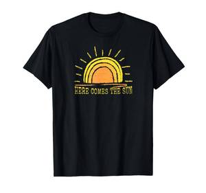 lot 4402 image: Here Comes The Sun Cute Sunshine Beach Summer Graphic Women T-Shirt