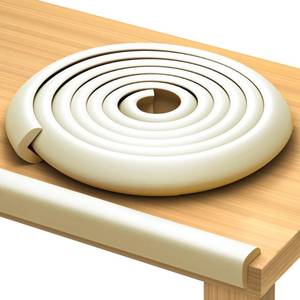 lot 4409 image: Premium 12ft Edge Protector for Baby, Odorless Foam Cushion with Strong Adhesive Tape, Non-Toxic to Baby Proof Corners and Edges, Wall Corner Protector & Desk Edge Cushion White