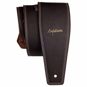 lot 4447 image: Nefelibata Guitar Strap 3.8, Full Grain Leather, Adjustable Soft Guitar Straps with Foam Padding for Bass, Electric, and Acoustic Guitars (Coffee)