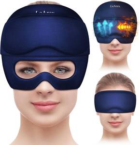lot 4449 image: Migraine Relief Cap��2 in 1 Headache Relief Cap with Gel Eye Mask Ice Head Wrap Hot and Cold Therapy Hat for Headache Puffy Eyes Sinus and Tension Stress Relief