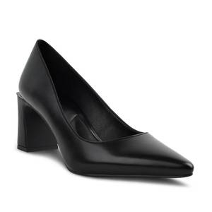 lot 5351 image: Herrlyn Black Heels for Women Block Chunky Black Pumps Womens Pump Shoes Closed Toe Comfortable Heels Pointed Toe Dress Shoes Size 7